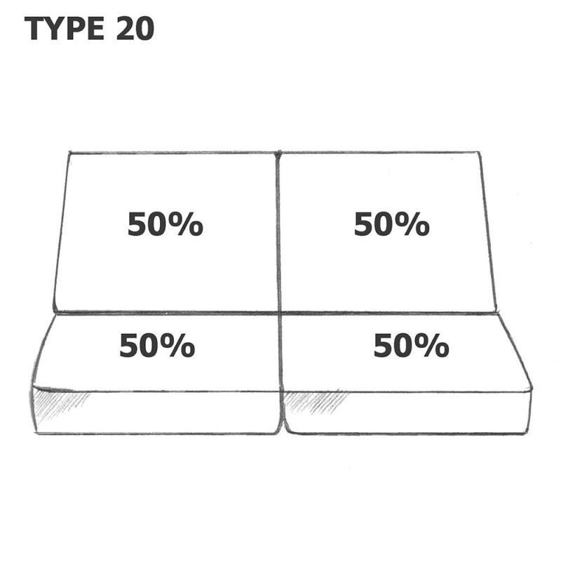 Tailor-made 50% Acrylic and 50% Sheepskin Bench Seat Covers