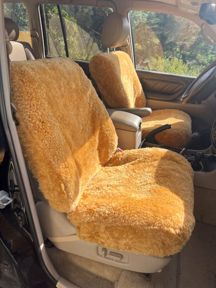 Ready-made 100% Sheepskin Bucket Seat Covers